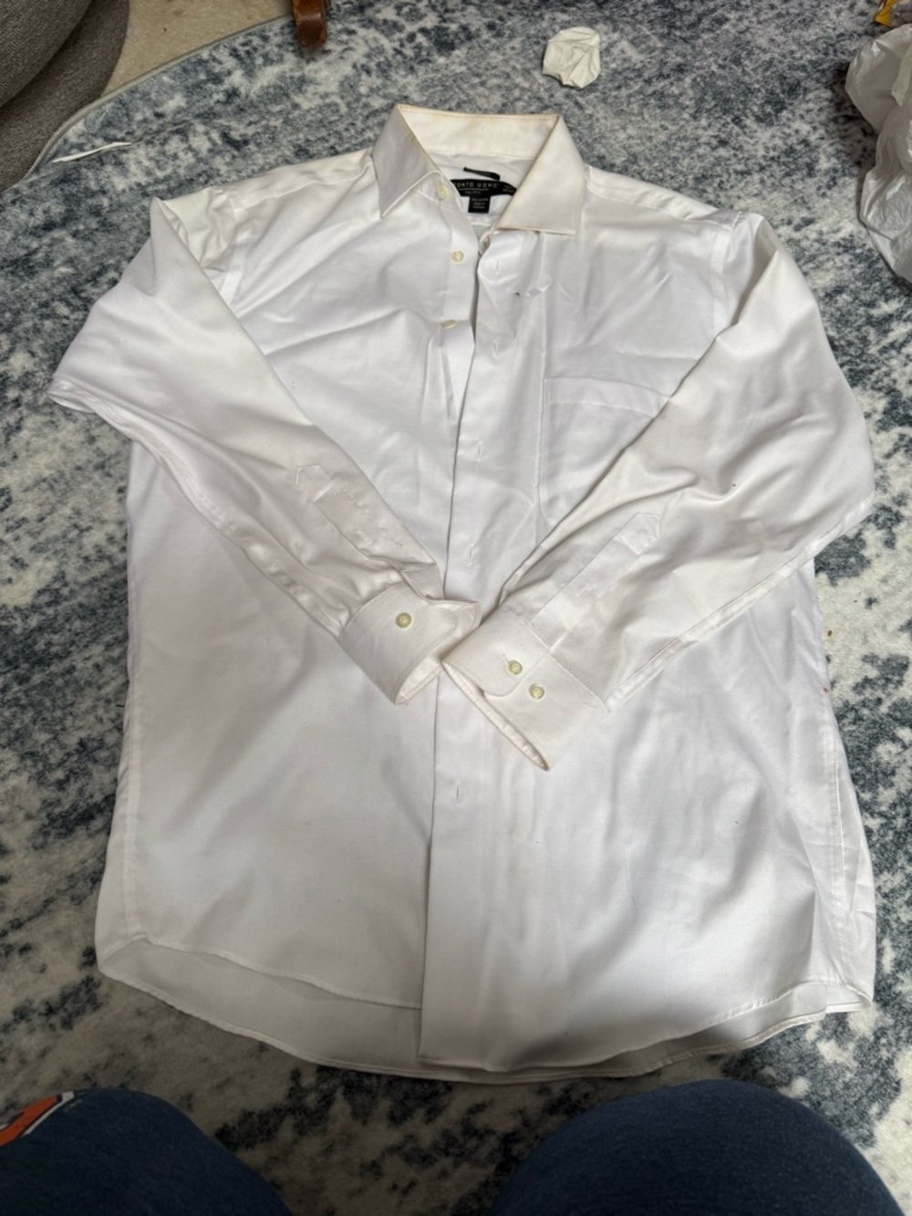 Pronto Uomo White Long Sleeve Dress Shirt